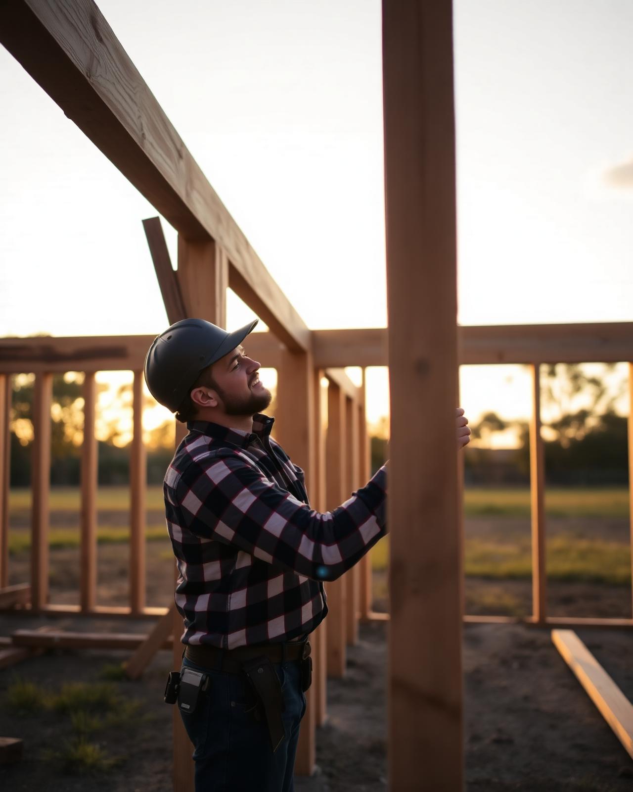 Dekker craftsman framing a pole barn